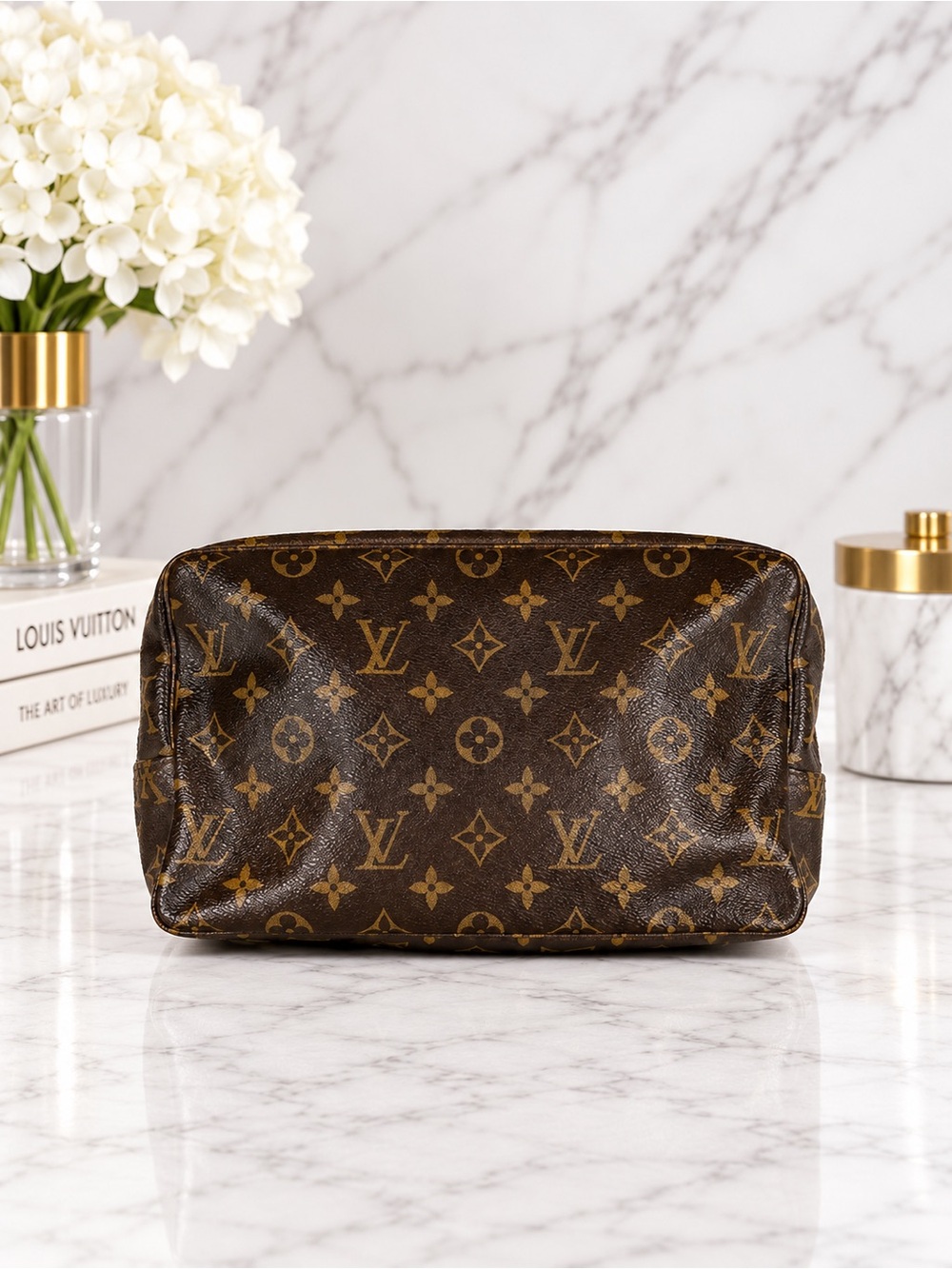 Louis Vuitton Monogram Trousse Toilette 28 Cosmetic Pouch Full Inclusion Vintage